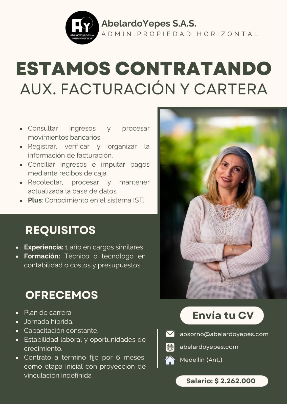 Aux. Facturación y Cartera