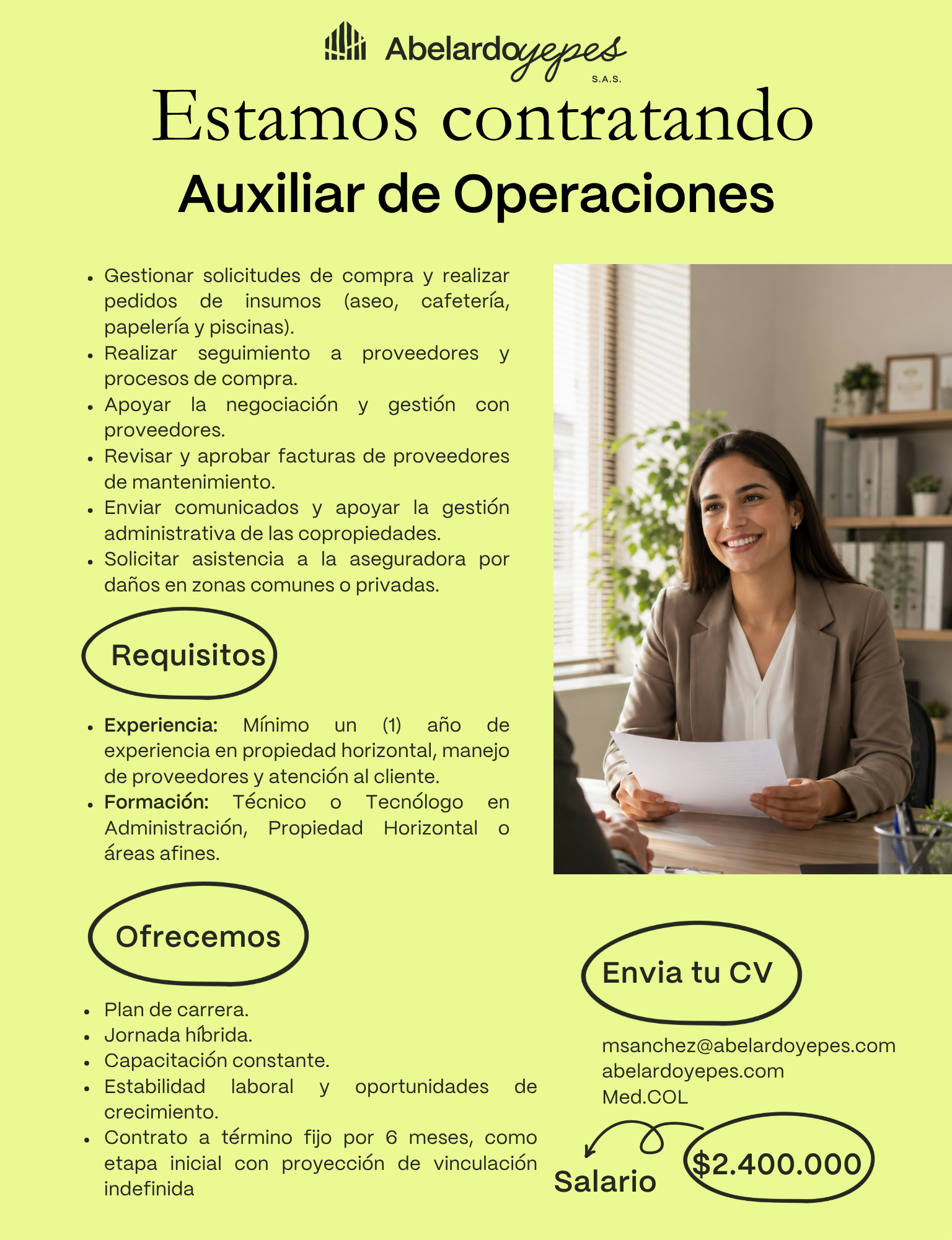 Auxiliar de Operaciones
